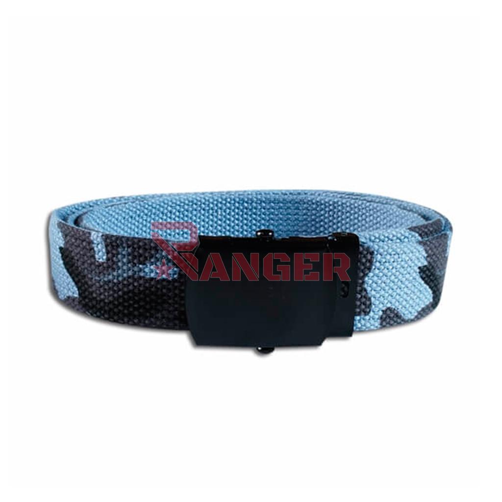 CINTURON ESTRECHO CAMO AZUL