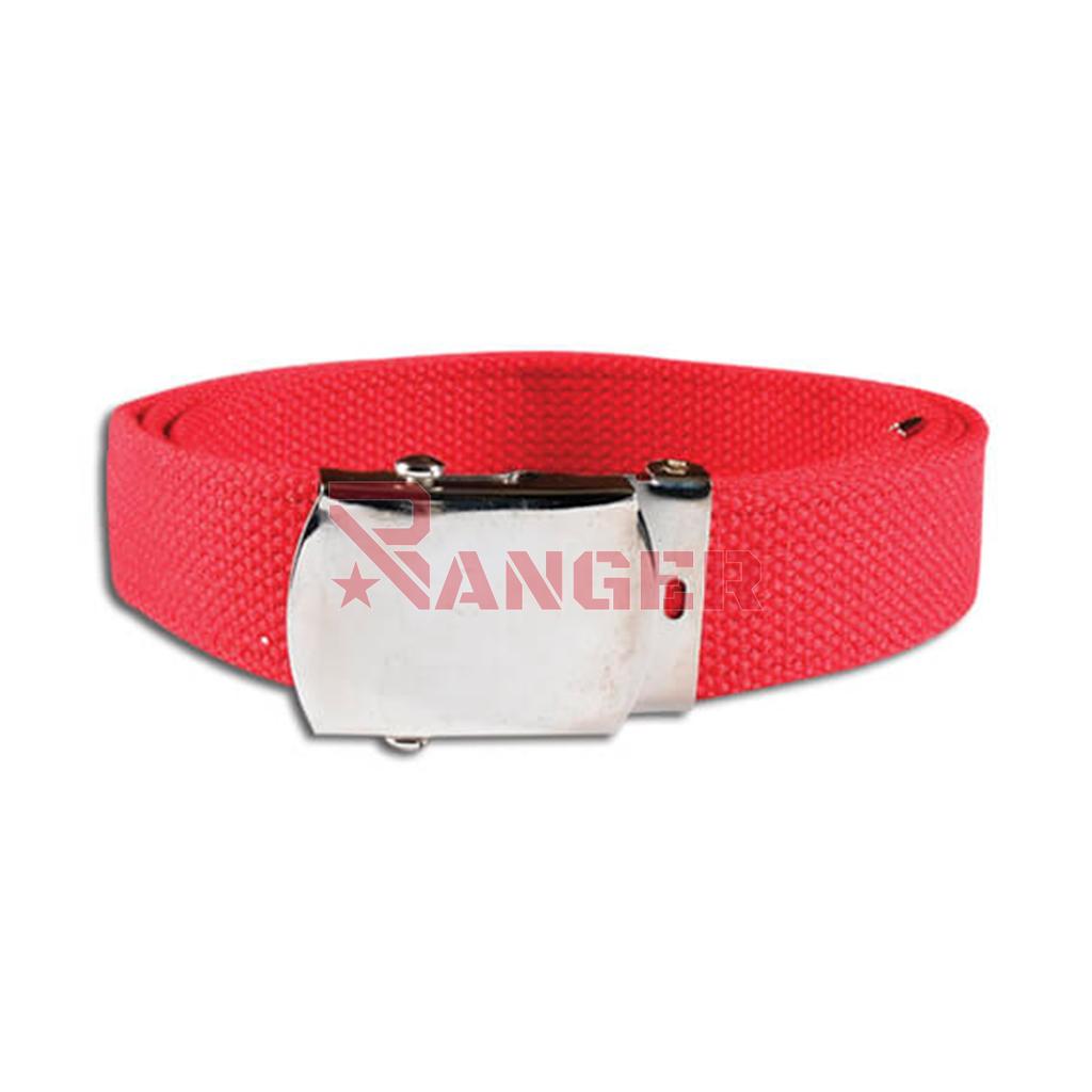 CINTURON ESTRECHO LISO ROJO