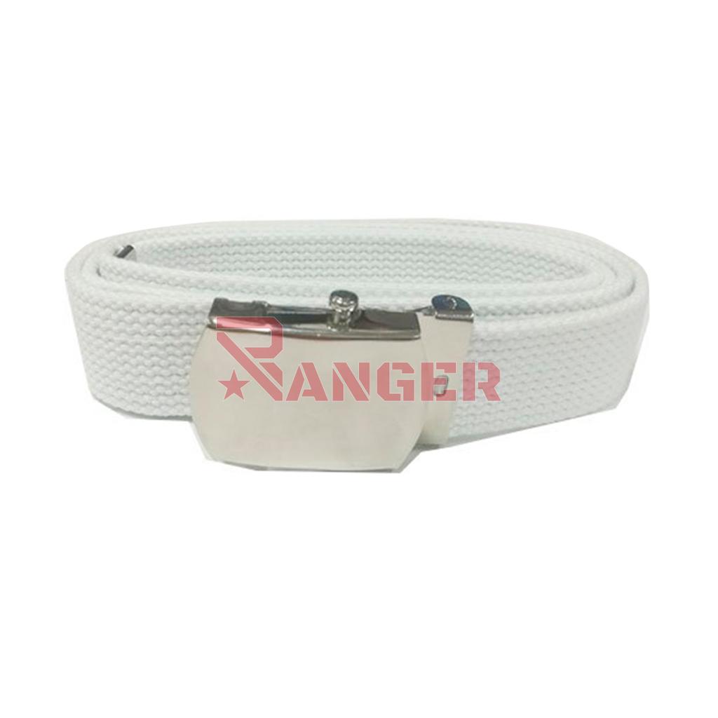 CINTURON ESTRECHO LISO BLANCO