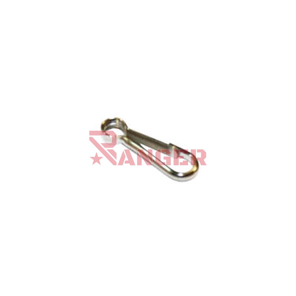 MOSQUETON PETATE PEQUEÑO CLIP PLATA