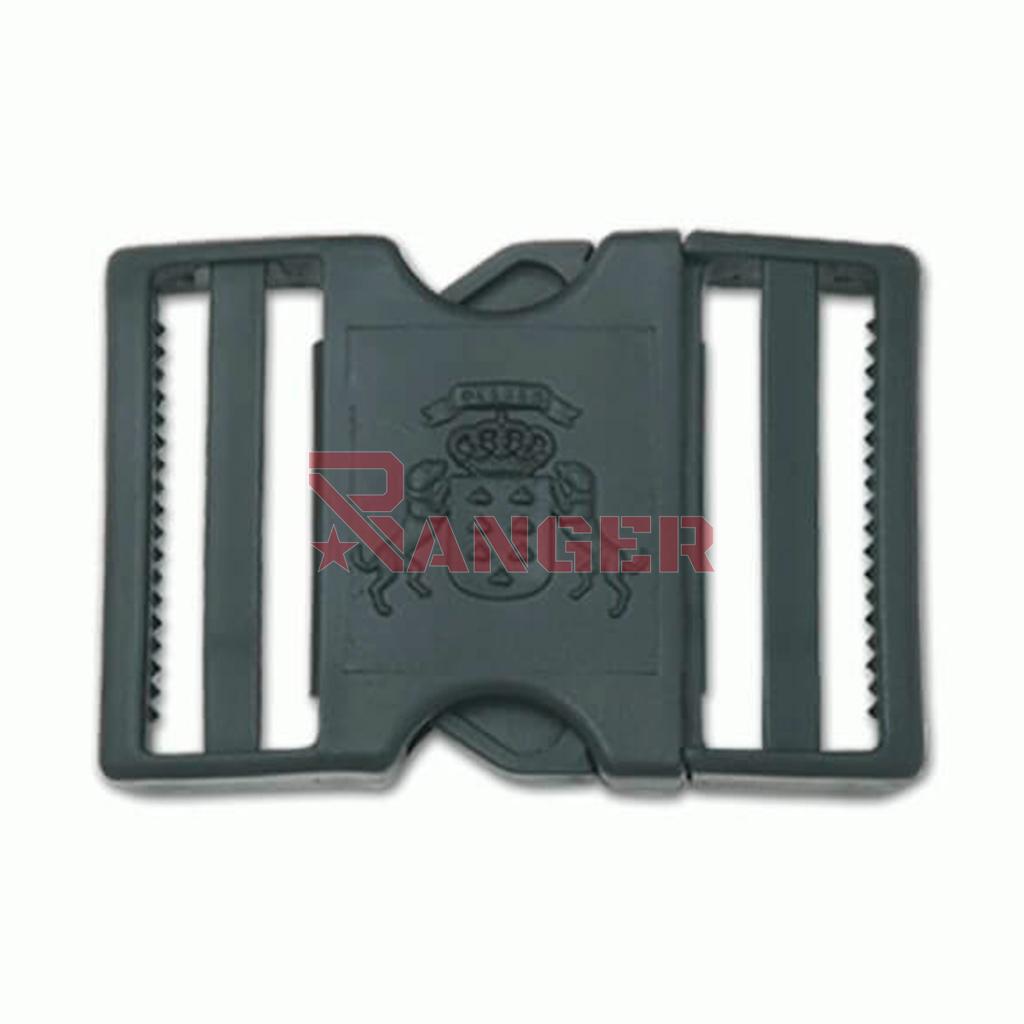 HEBILLA PVC CANARIAS PERROS 5CM NEGRA