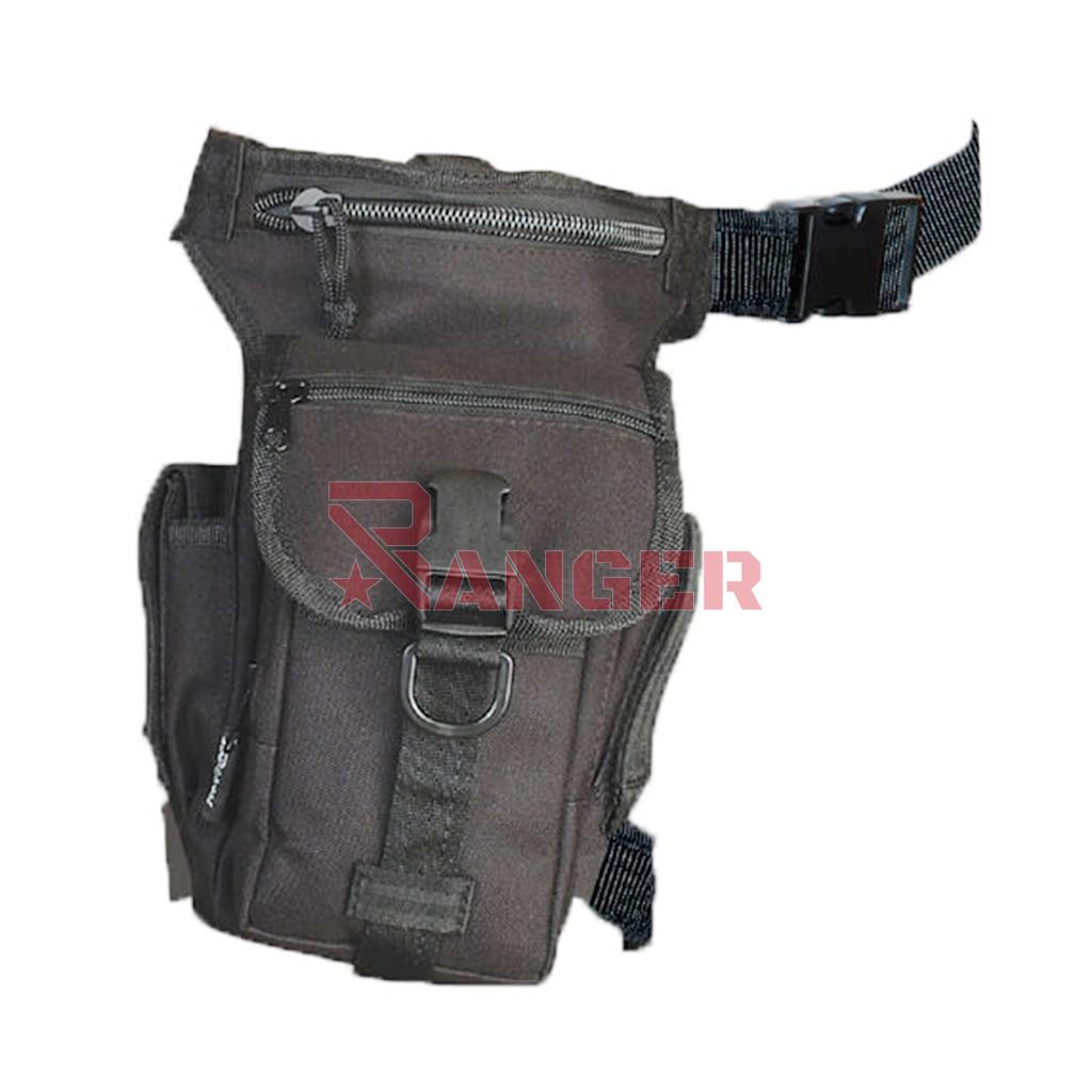 BOLSO MULTIBOLSILLOS PIERNA FORAVENTURE NEGRO