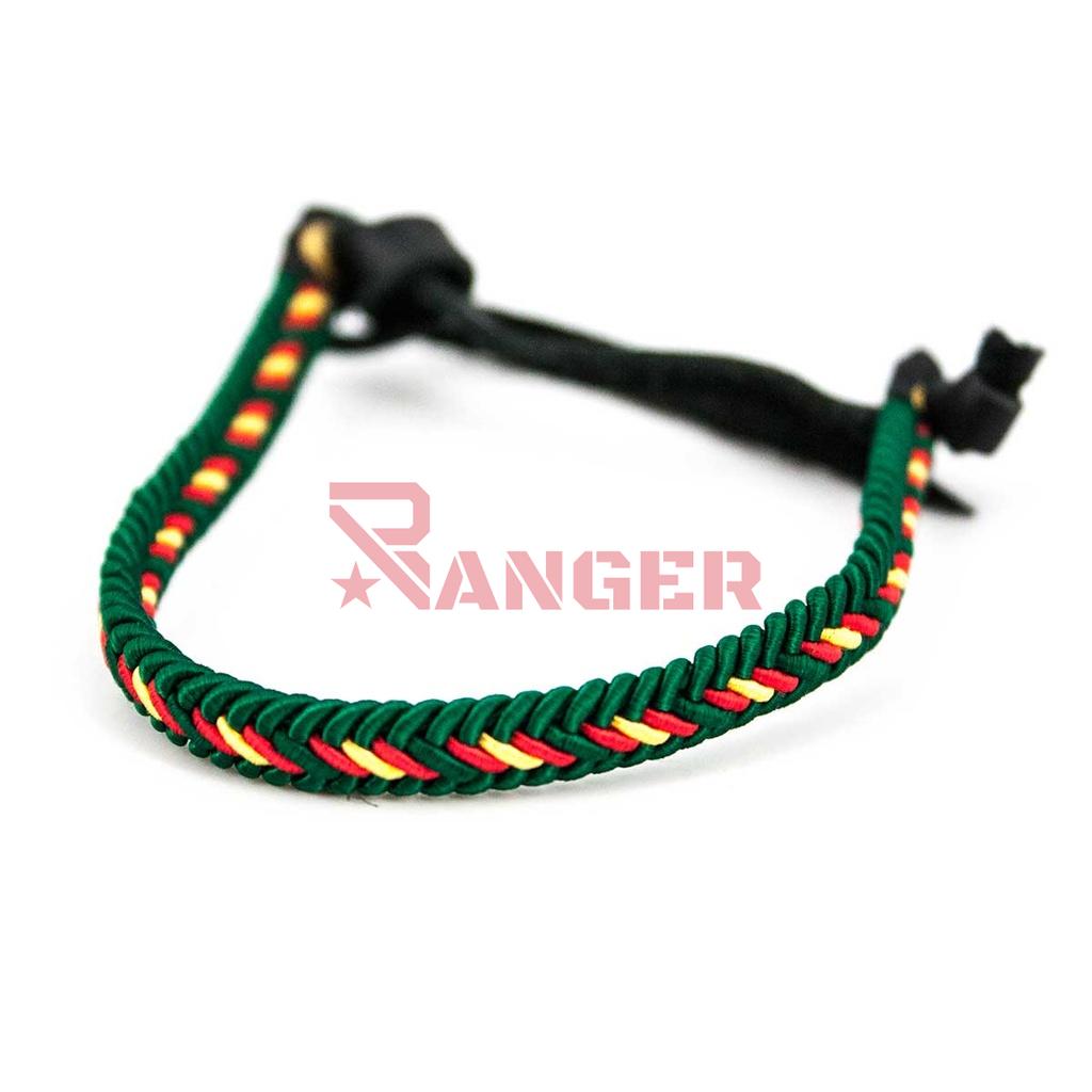 PULSERA ESPAÑA TERMINAL CUERO VERDE