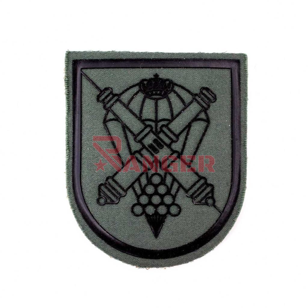 PARCHE BRIPAC GACAPAC ARTILLERIA CAÑONES C/VELCRO VERDE