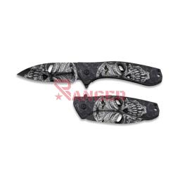 [18477] NAVAJA ALBAINOX CALAVERA 3D NEGRA-BLANCA