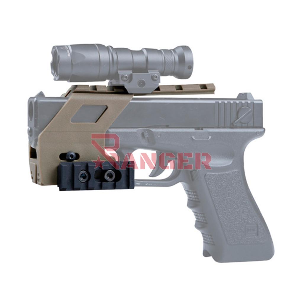KIT TACTICO C/RAIL GLOCK 17/18/19 TAN