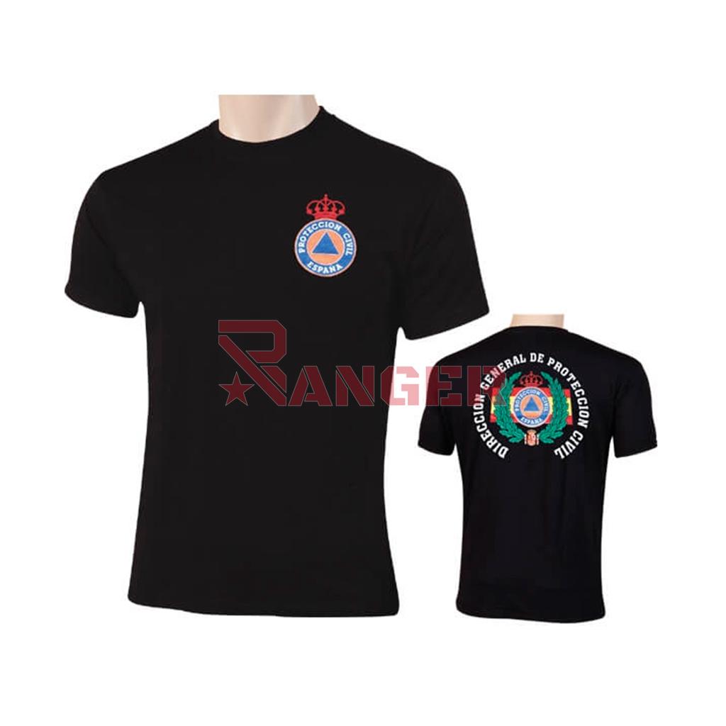 CAMISETA PROTECCION CIVIL DGPC LAUREL NEGRA