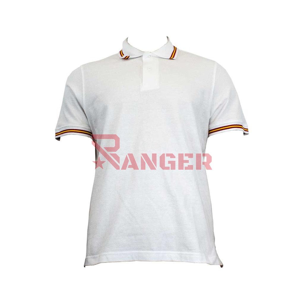 POLO BANDERA ESPAÑA BLANCO