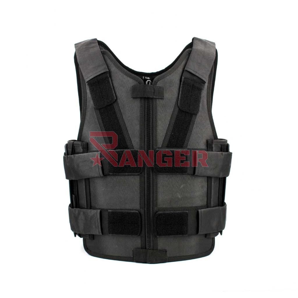 CHALECO ANTICORTE Y ANTIPINCHAZO CREMALLERA NEGRO