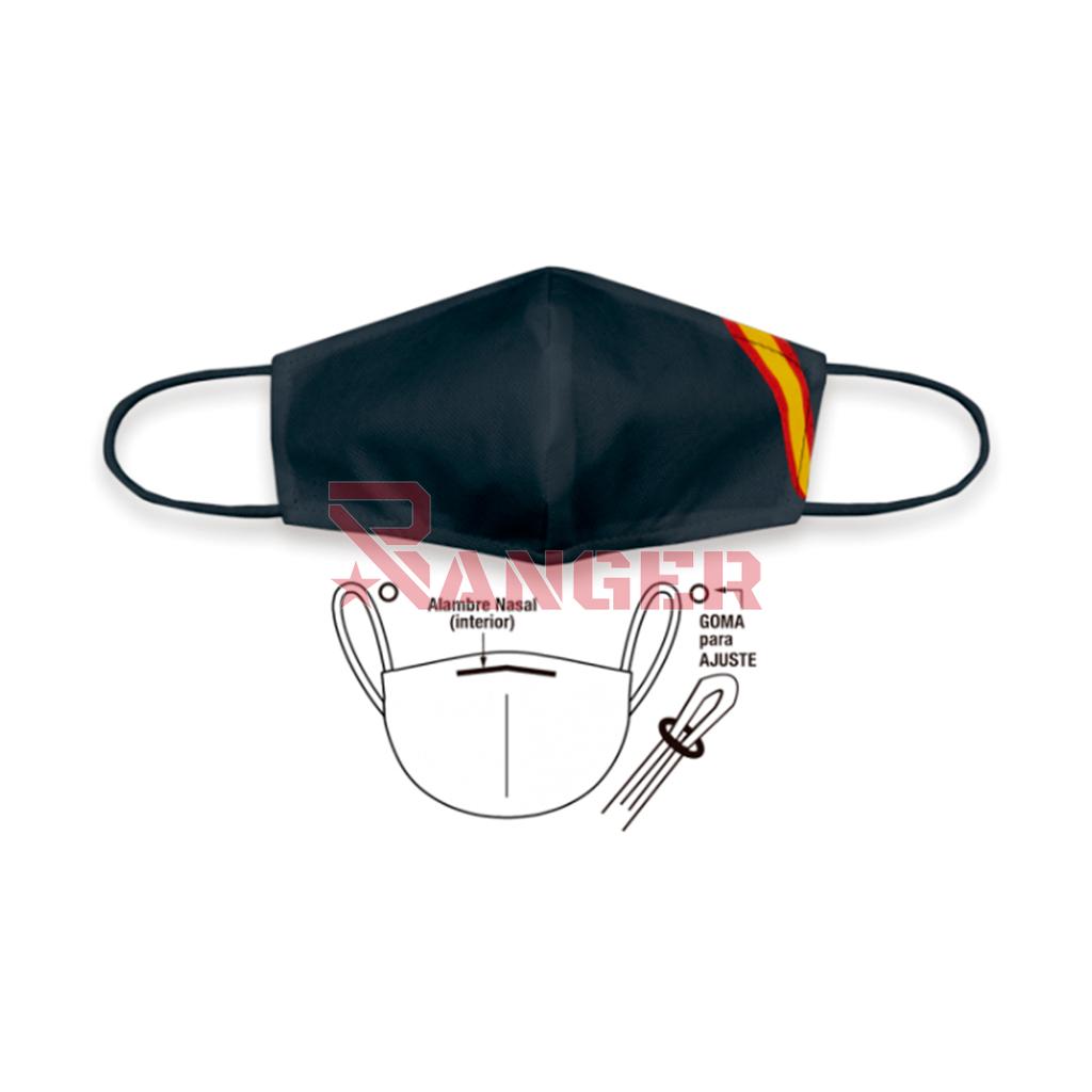 MASCARILLA TNT ESPAÑA NEGRA