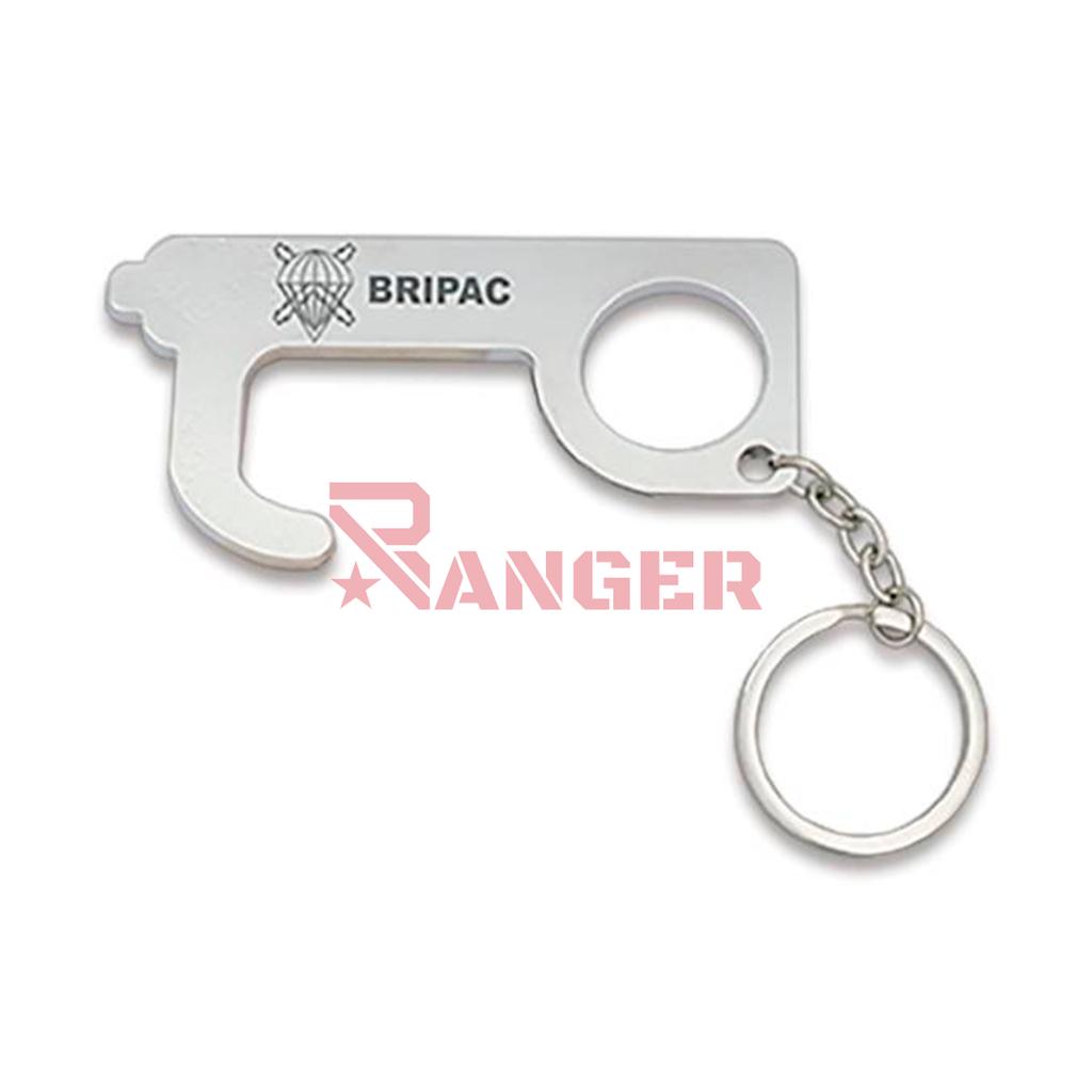 LLAVERO EMPUJADOR ANTICOVID BRIPAC PLATA