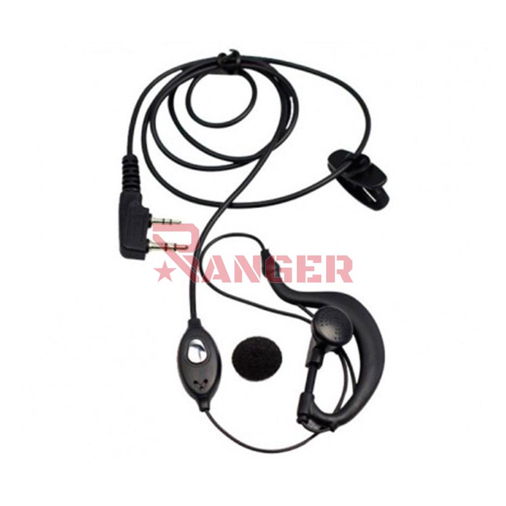 AURICULAR WALKIE BAOFENG C/MICROFONO NEGRO