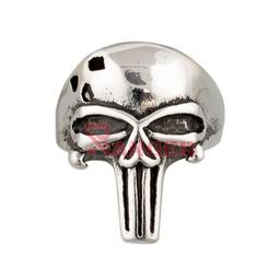 ANILLO PUNISHER CORTADO PLATA-NEGRO