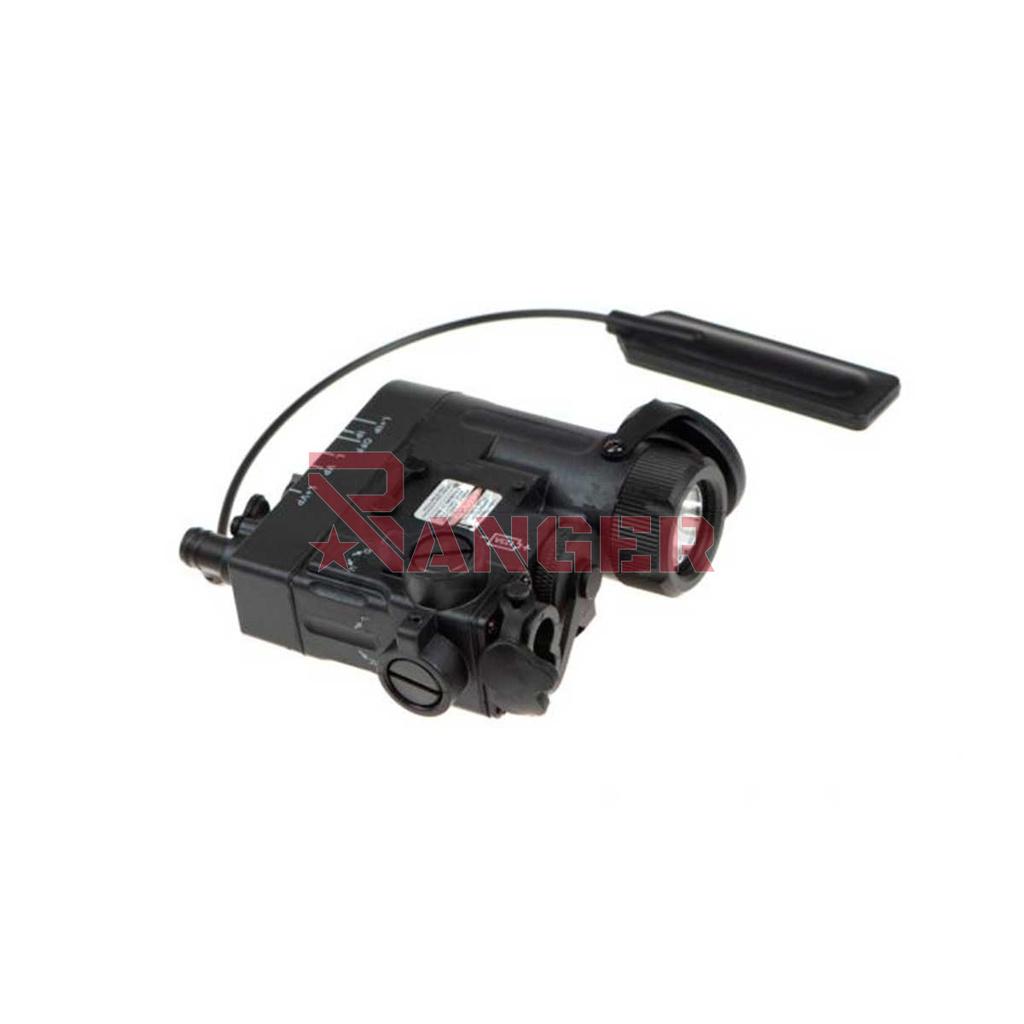 LINTERNA TACTICA WADSN DBAL-EMKII LASER VERDE/ROJO NEGRA