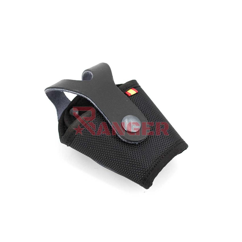 FUNDA GRILLETES CORDURA C/BANDERA NEGRA