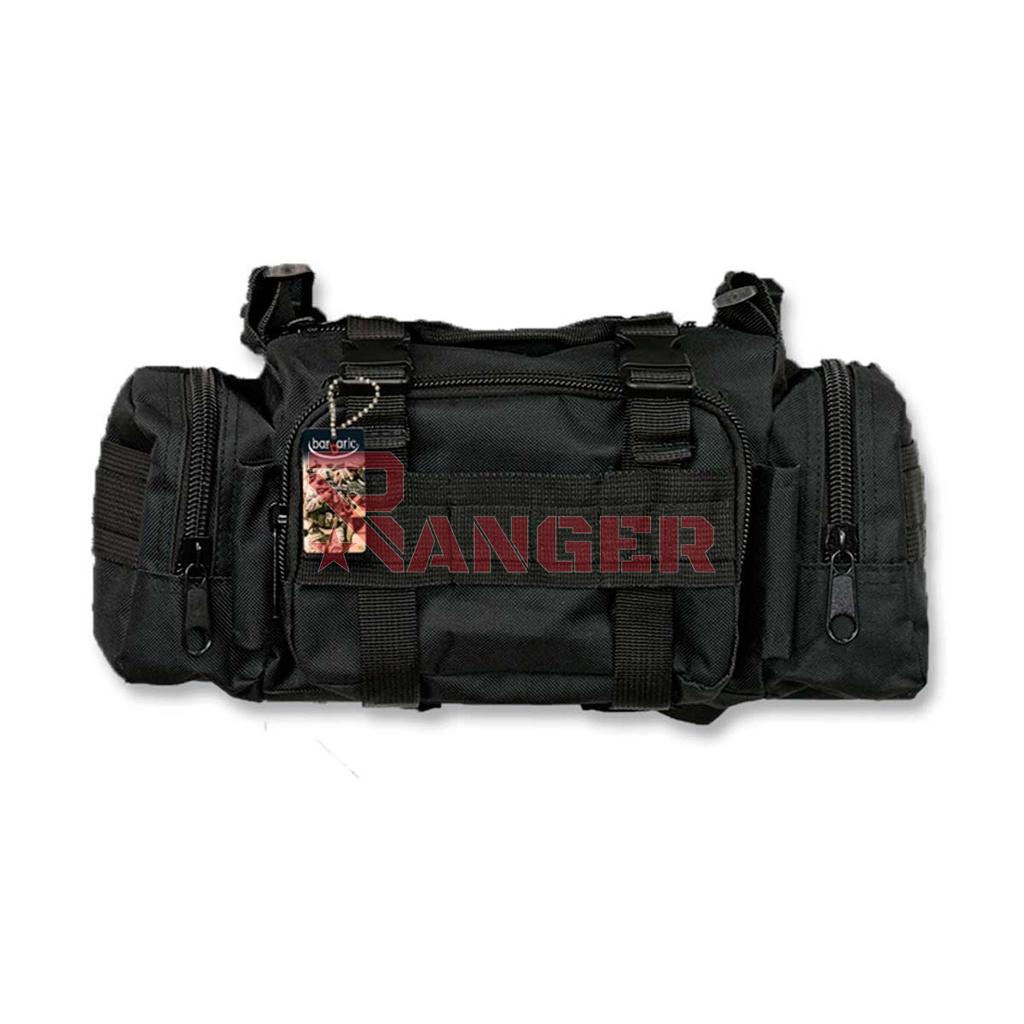 RIÑONERA BARBARIC MULTIUSOS BOLSILLOS RECTANGULARES NEGRO