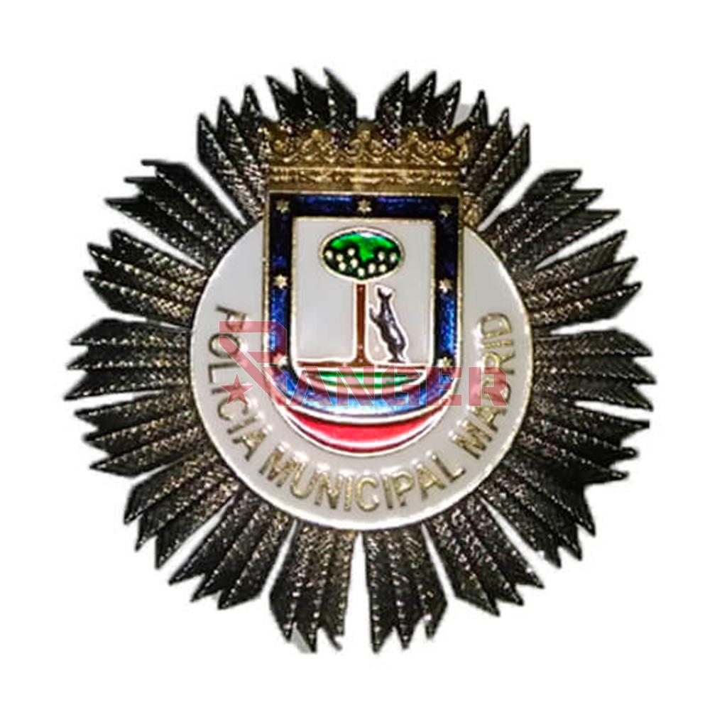 PLACA CARTERA METALICA POLICIA MUNICIPAL MADRID