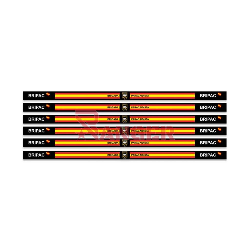 PULSERA CINTA BANDERA ESPAÑA 6PCS BRIPAC