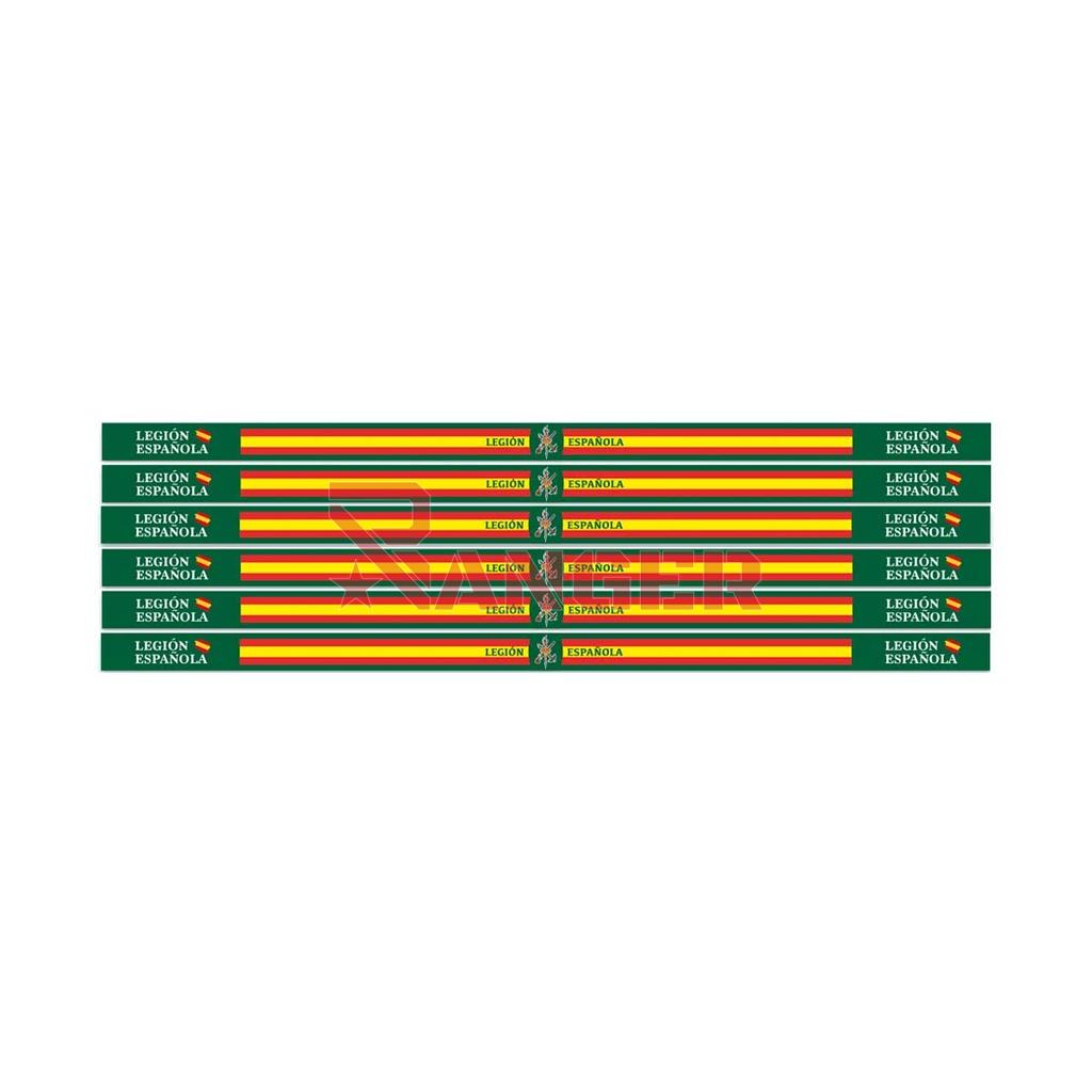PULSERA CINTA BANDERA ESPAÑA 6PCS LEGION ESPAÑOLA