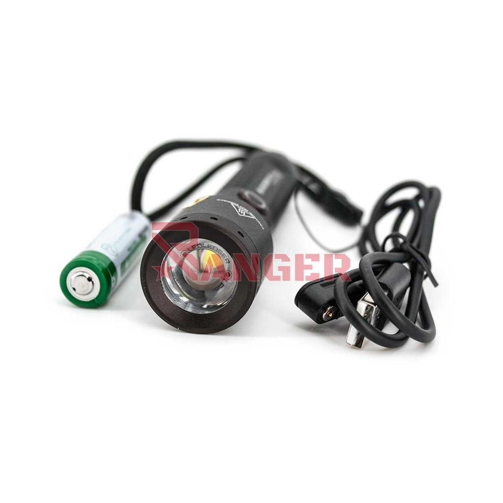 LINTERNA LED LENSER CORE P5R 500 LUMENS NEGRA