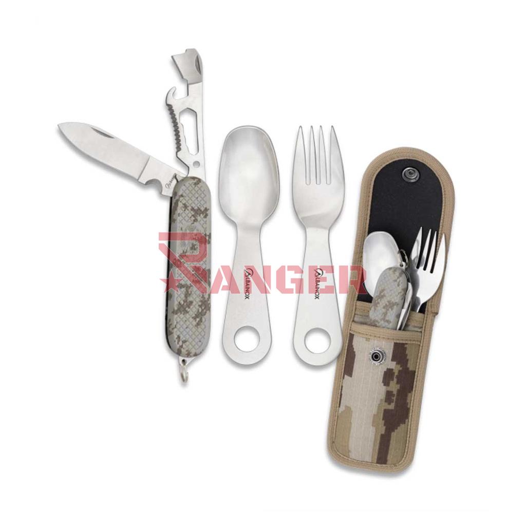 CUBIERTO MILITAR NAVAJA C/FUNDA CORDURA PIX.ARIDO