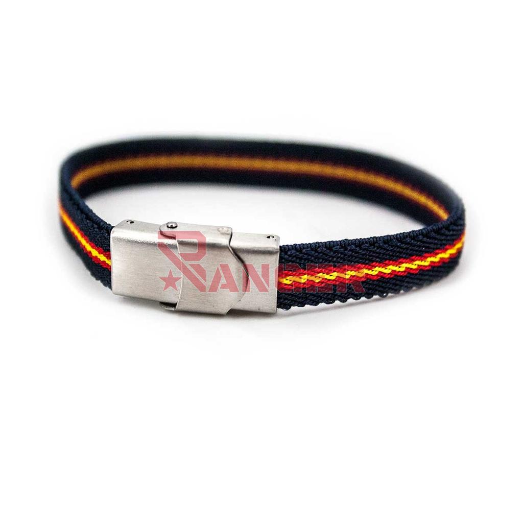 PULSERA ESPAÑA ELASTICA CIERRE METALICO MARINO