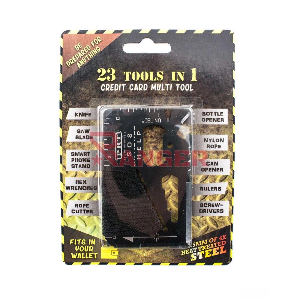 TARJETA MULTIUSOS PARACORD NEGRA