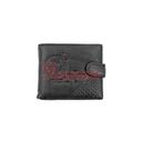 CARTERA PIEL GRABADO ESQUINA NEGRA