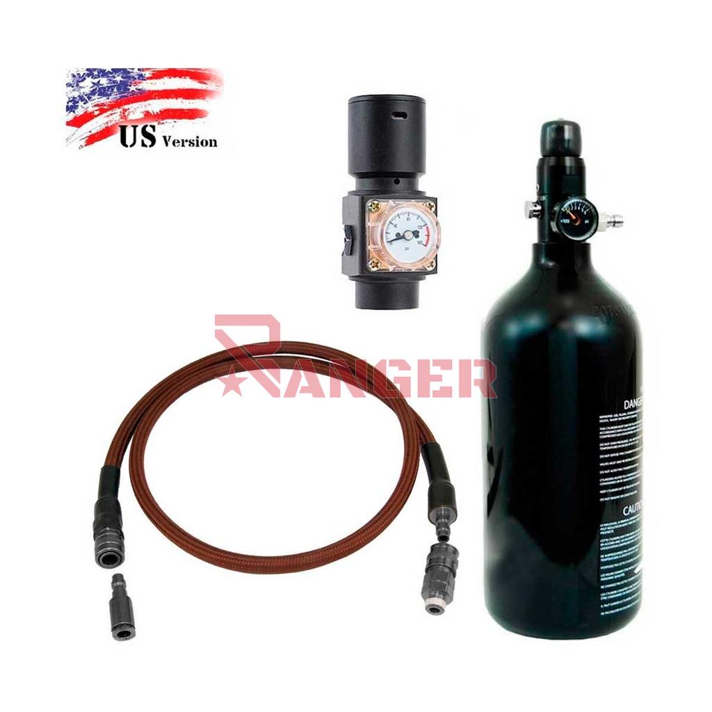 PACK LINEA HPA BALYSTIK US MARRON C/ BOTELLA 48CI 0.8L 3000PSI C/REGULADOR MANUFACTURE