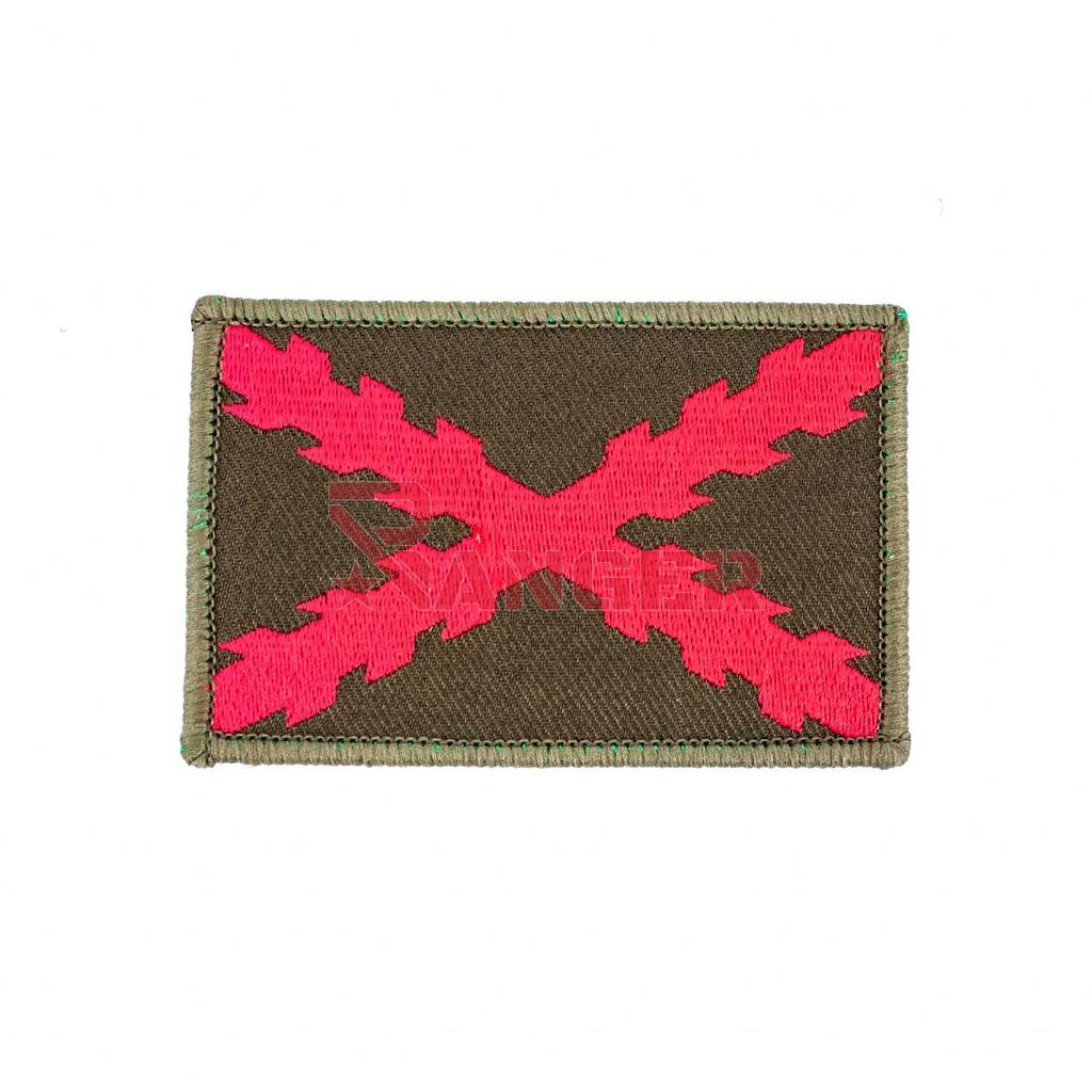 PARCHE BORGOÑA BORDADO C/VELCRO GR. VERDE