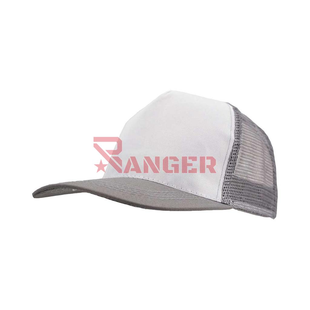 GORRA REJILLA SETAS GRIS-BLANCA