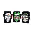 MECHERO SOPLETE CALAVERAS NEGRO