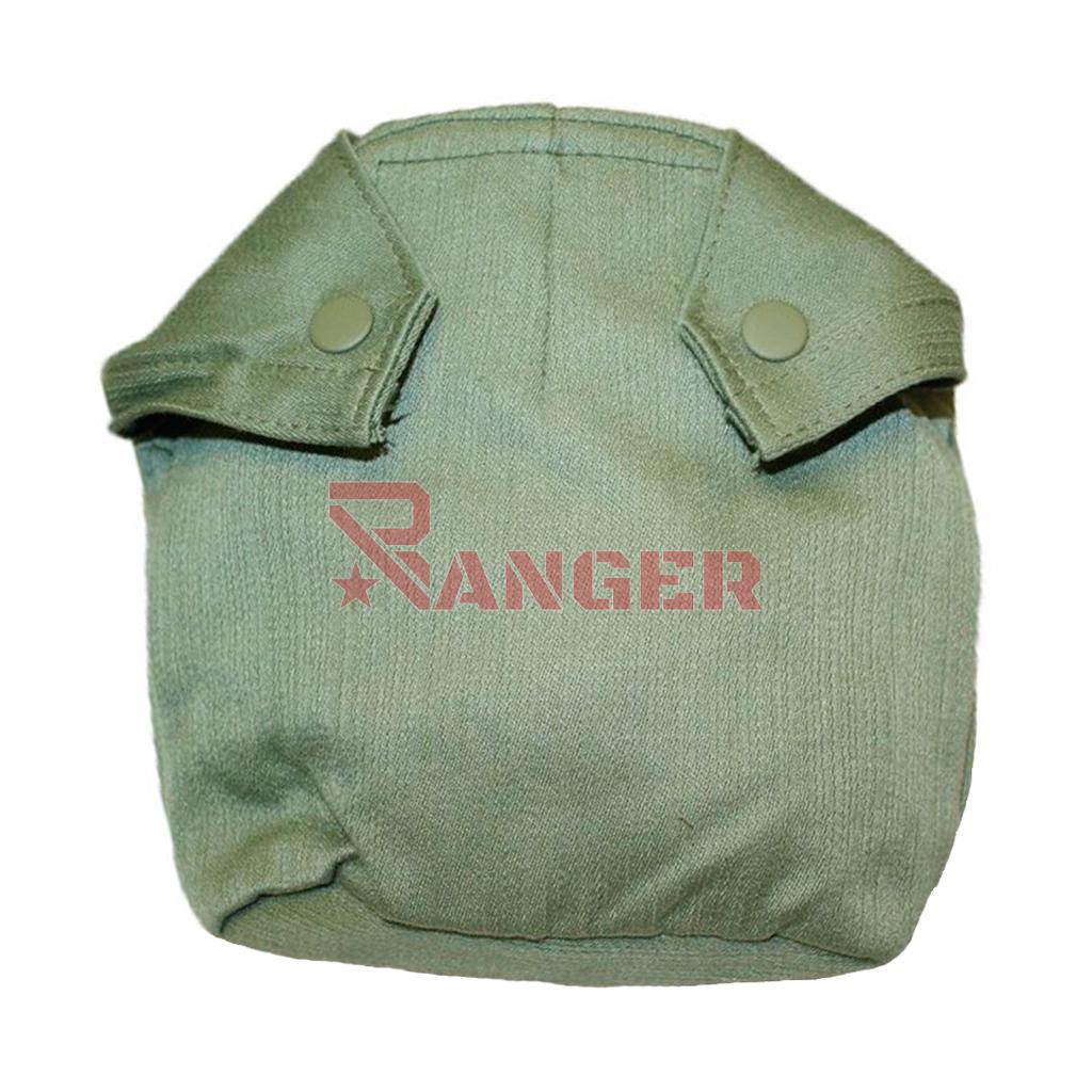 FUNDA CANTIMPLORA MILITAR CORCHETE VERDE