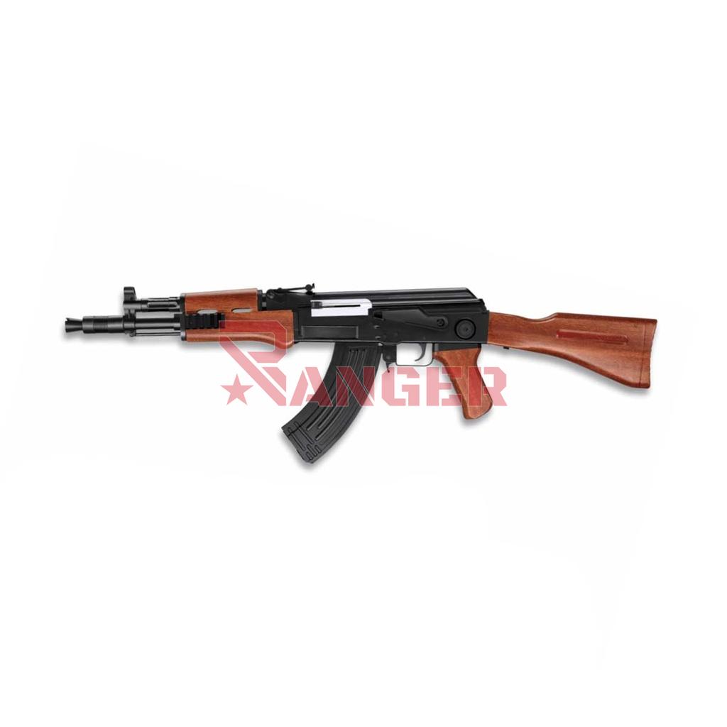 FUSIL AK-47 CORTO MUELLE MARRON