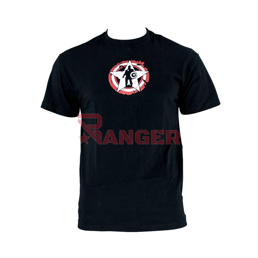 CAMISETA LOGO ESCUDO NEGRA