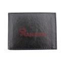 CARTERA PIEL BILLETERO 4 COMPARTIMENTOS REDONDO NEGRA