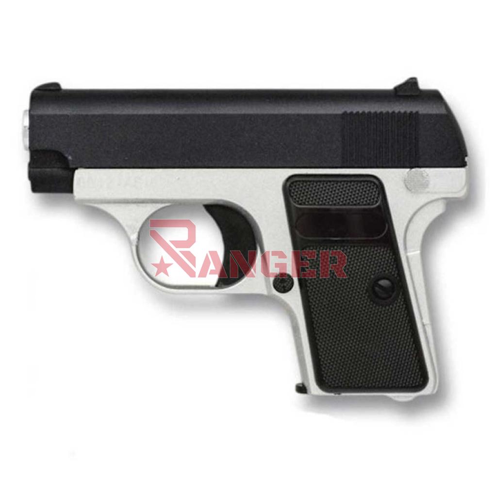 PISTOLA G.1 MINI METALICA NEGRA-PLATA