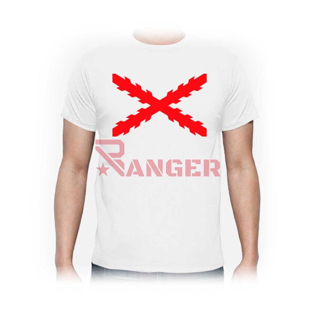 CAMISETA IMMORTAL CRUZ BORGOÑA BLANCA