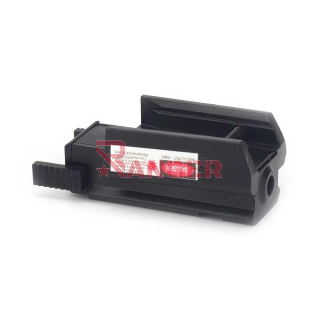 LASER MINI C/PULSADOR ROJO Y RIS NEGRA