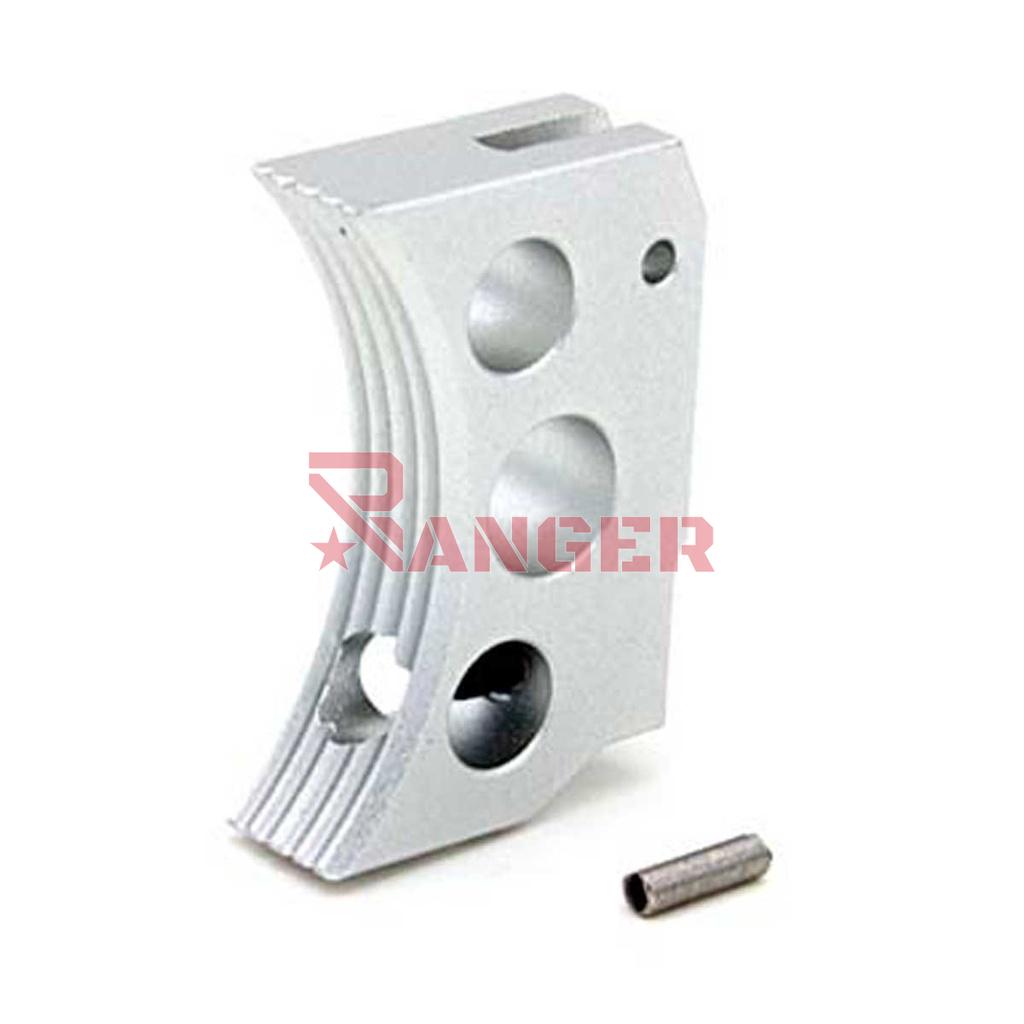 AIP ALUMINIUM TRIGGER (TYPE F) FOR MARUI HICAPA SILVER/SHORT