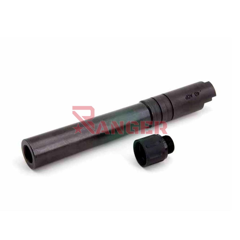 AIP STAINLESS STEEL THREADED OUTER BARREL-TM HI-CAPA 5.1 BLACK