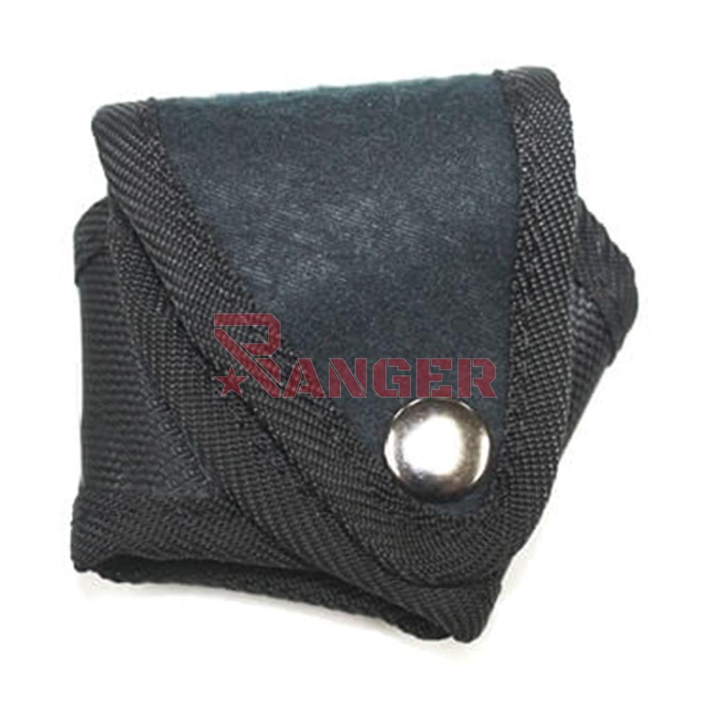 FUNDA GRILLETES NYLON ABIERTA NEGRA