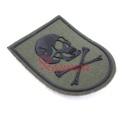 PARCHE LUSITANIA CALAVERA GRANDE C/VELCRO VERDE