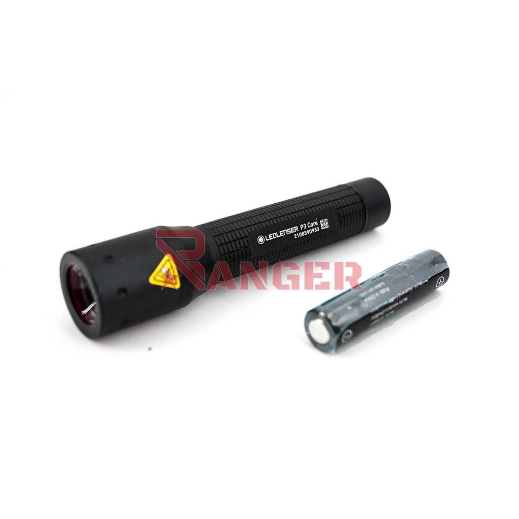 LINTERNA LED LENSER P3 CORE 90 LM NEGRA