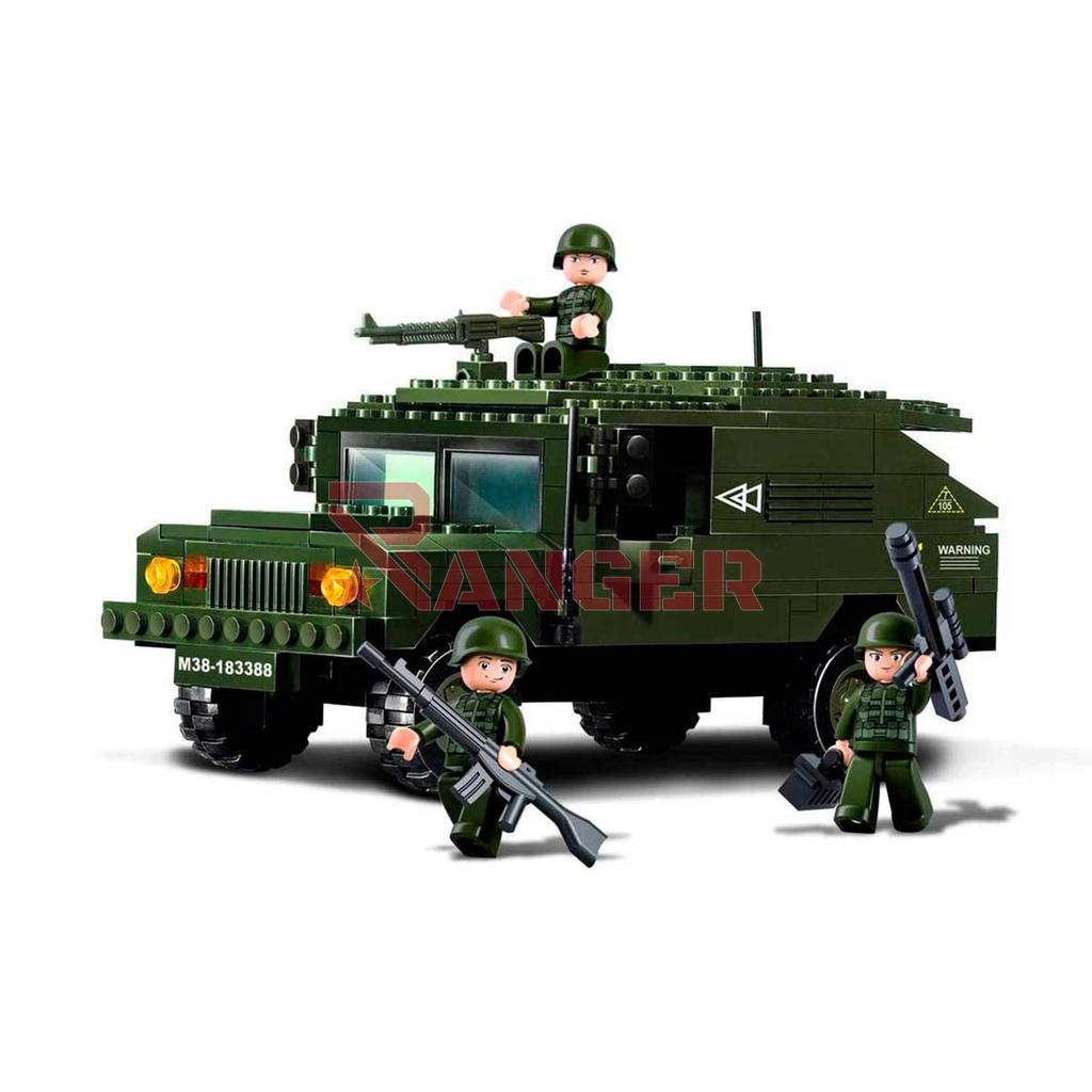 HUMMER CON FUSIL SLUBAN 191 PCS VERDE