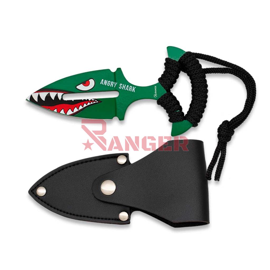 CUCHILLO ALBAINOX SKINER TIBURON VERDE