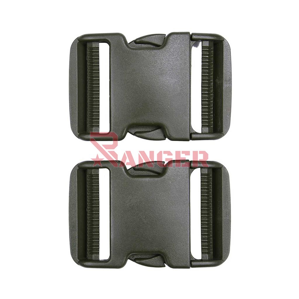 HEBILLA PVC LISA 101INC 5CM 2 UND.VERDE