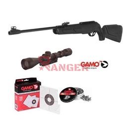 [6110029555-P119] RIFLE PERDIGONES GAMO SHADOW PACK ADULTO 5.5 CON VISOR NEGRO