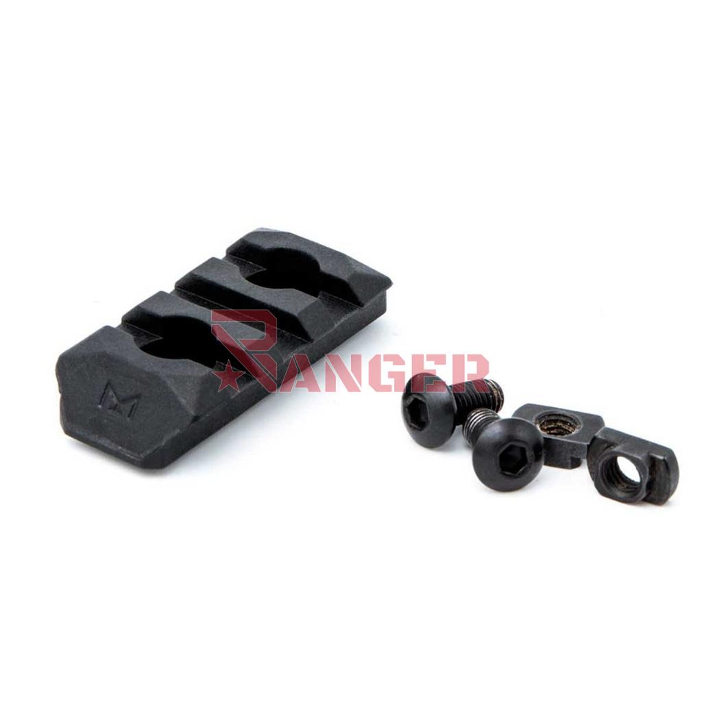 RAIL REFORZADO M-LOK PTS 3 SLOTS NEGRO