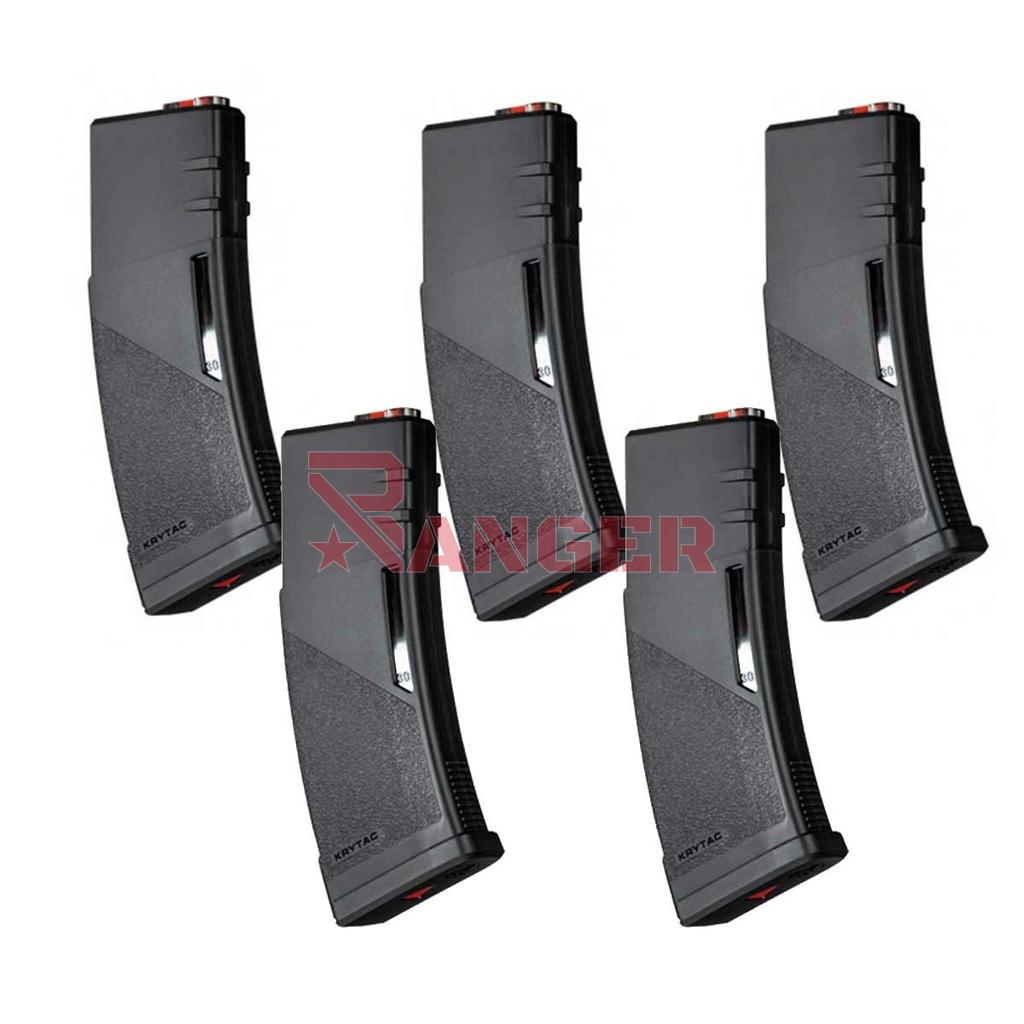 CARGADOR FUSIL M4 KRYTAC 150RDS 5PCS NEGRO